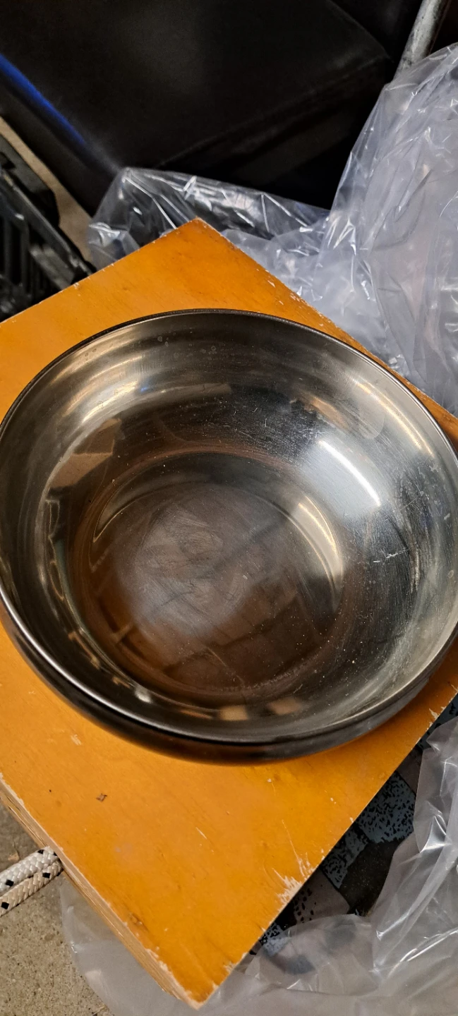 Stainless Steel Shallow Bowl