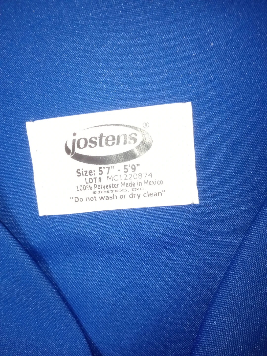Jostens Blue Graduation Gown - photo 3