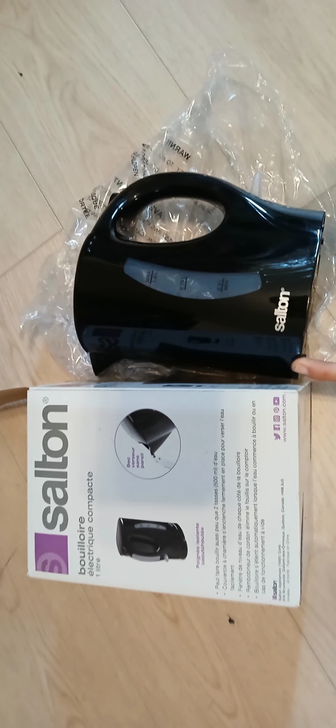 Salton Electric Kettle 500 ml  Black - photo 2