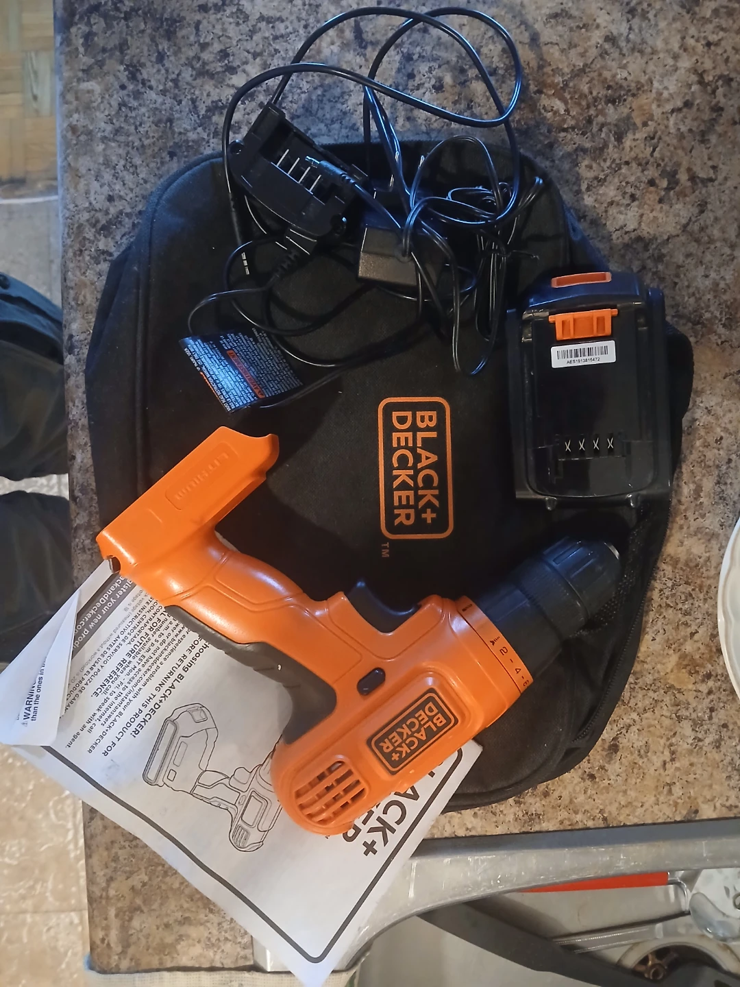 Black+Decker 20V Lithium Drill with Battery and Charger - photo 3