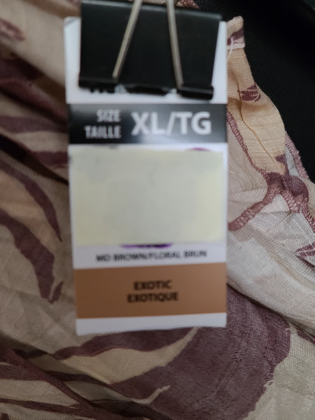 Lily Morgan XL/TG Brown Floral Print Top - photo 3