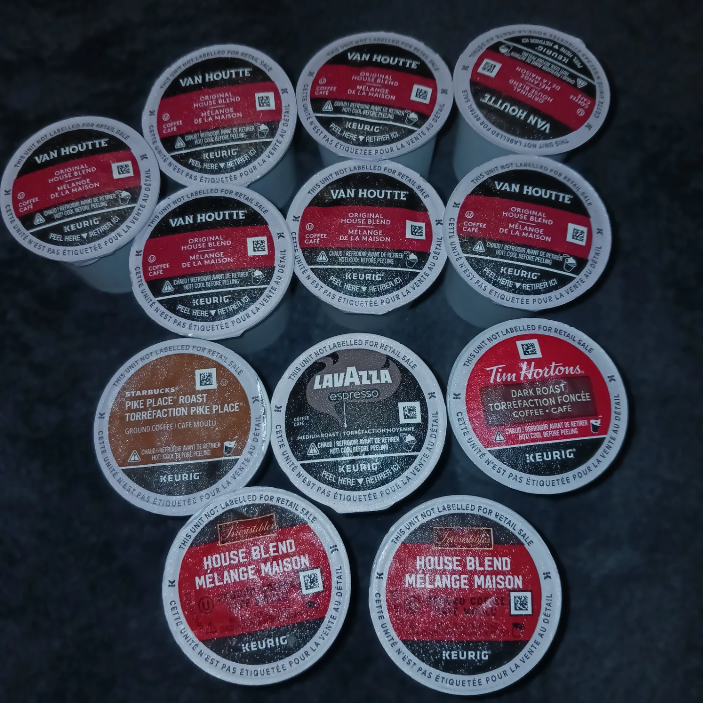 12 Assorted Keurig K-Cup Coffee Pods