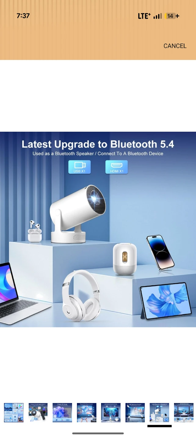 Portable Mini Projector with Bluetooth 5.4 - photo 4