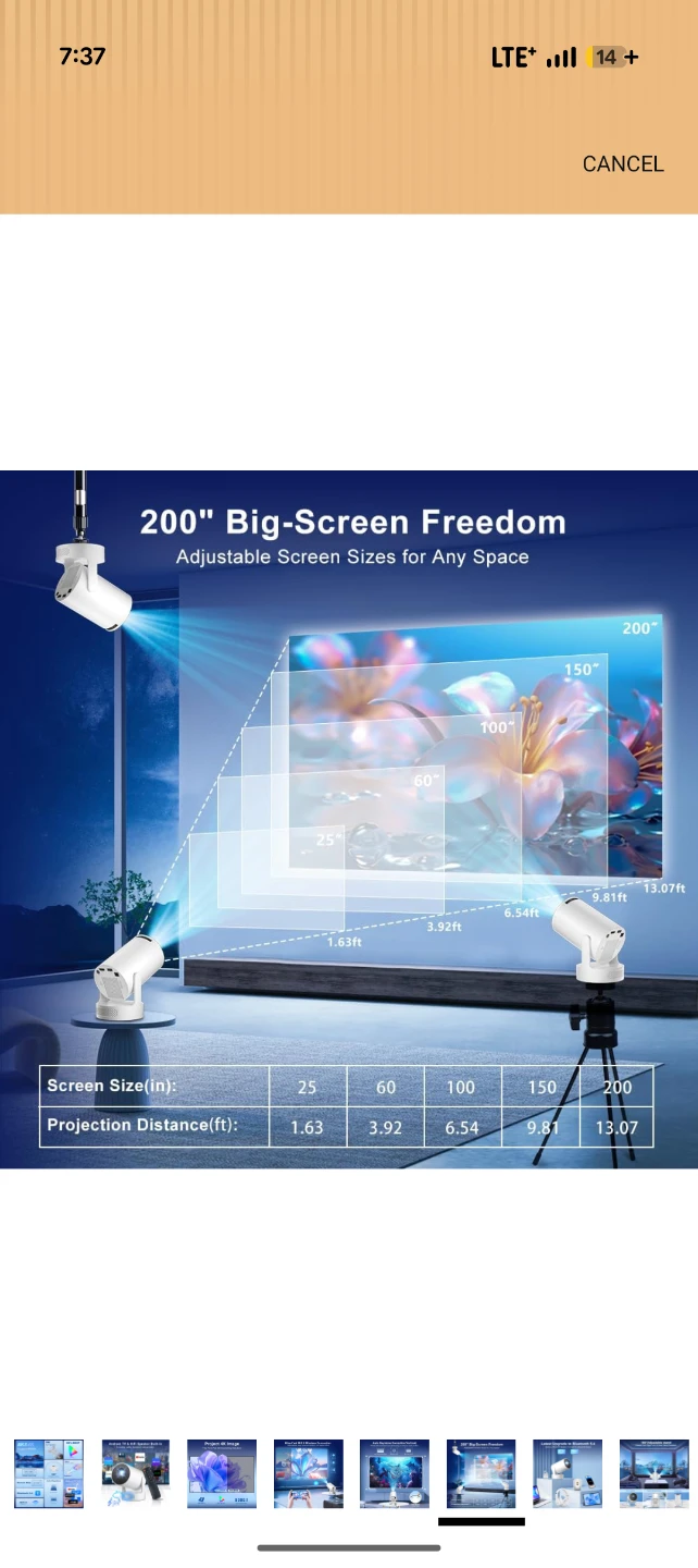 Portable Mini Projector with Bluetooth 5.4 - photo 5
