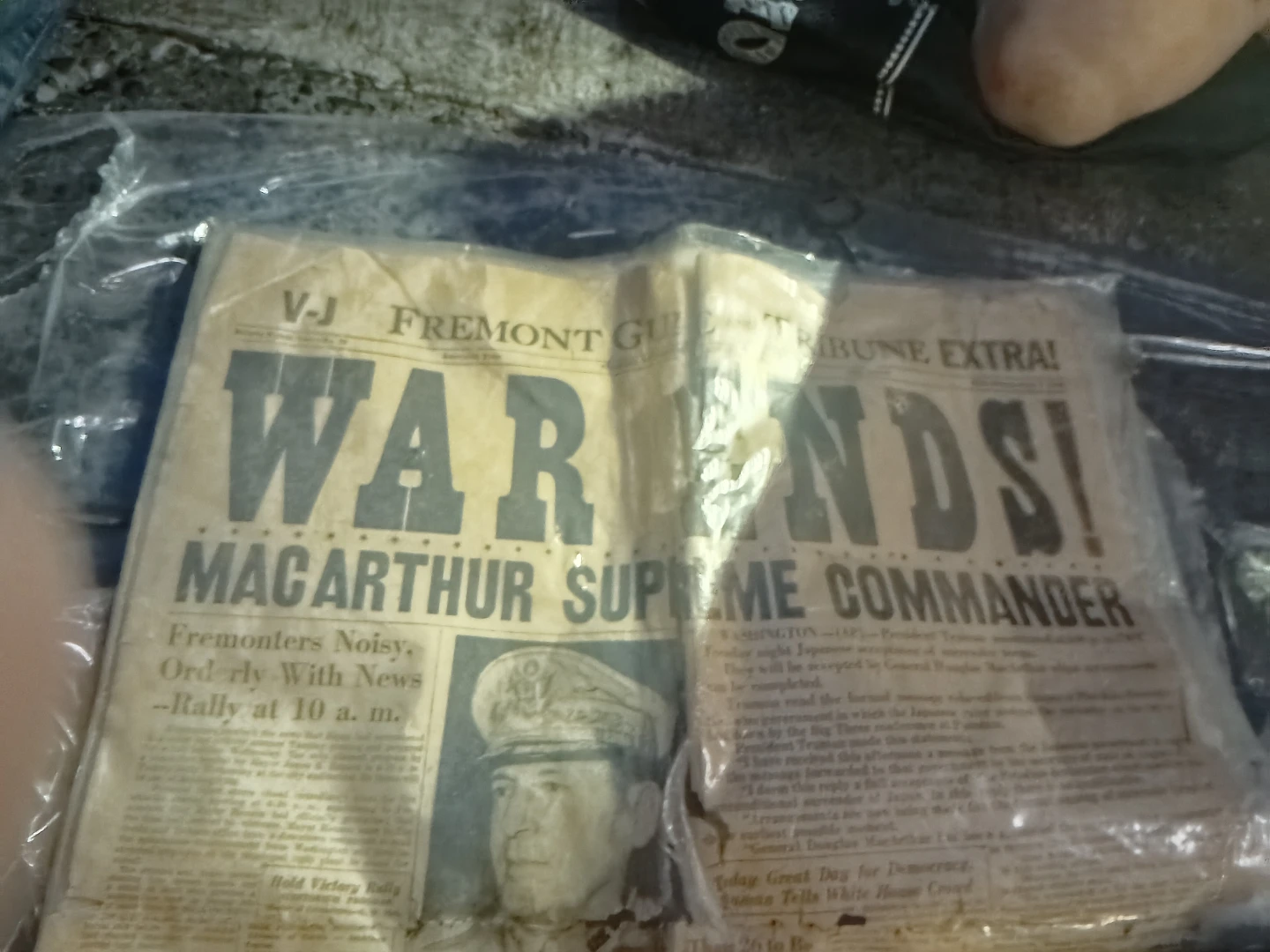 V-J Fremont Guide and Tribune Extra! War Ends! - photo 2