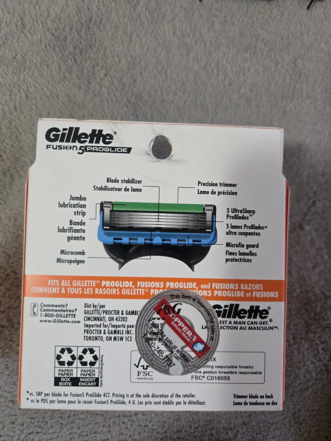 Gillette Fusion5 ProGlide 12 Cartridges - photo 2