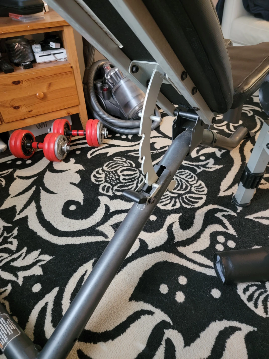Exercise weightlifting bench with leg attachment - photo 2