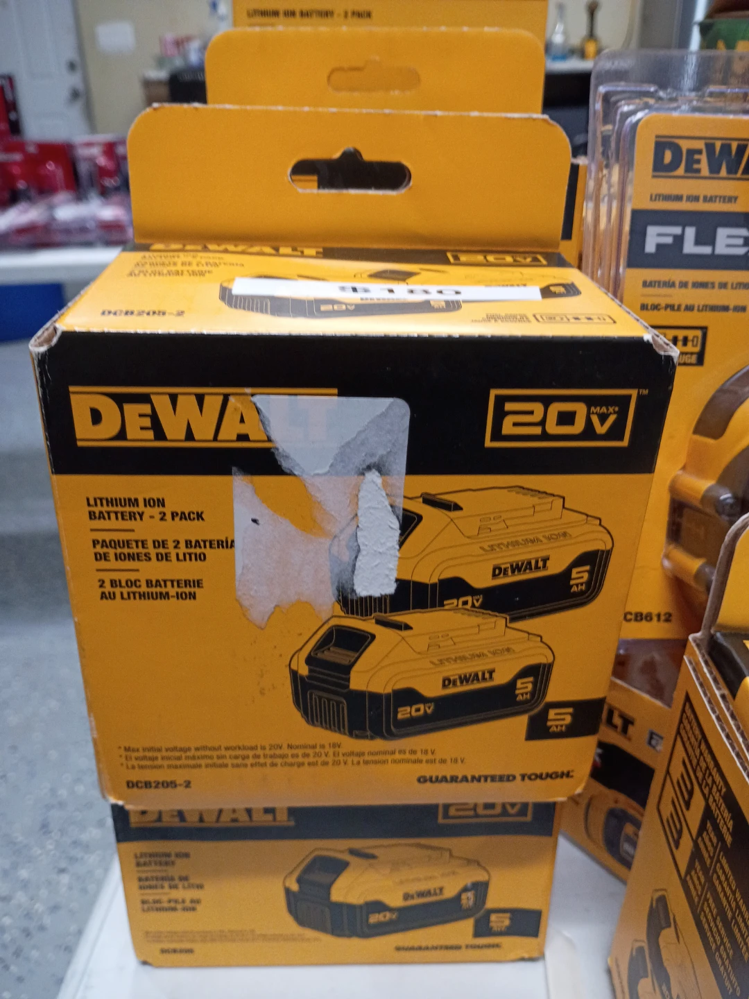 DEWALT 20V Lithium Ion Battery 2 Pack (DCB205-2)