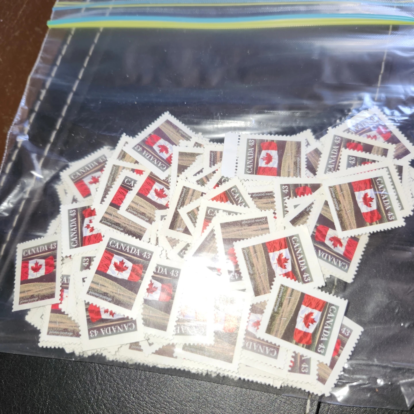 955 Canada 43 cent stamps