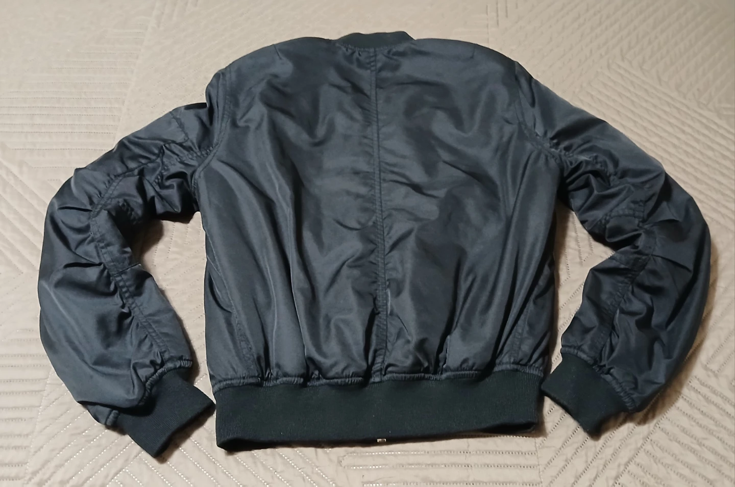 Women's Topshop Black Bomber Jacket - photo 2