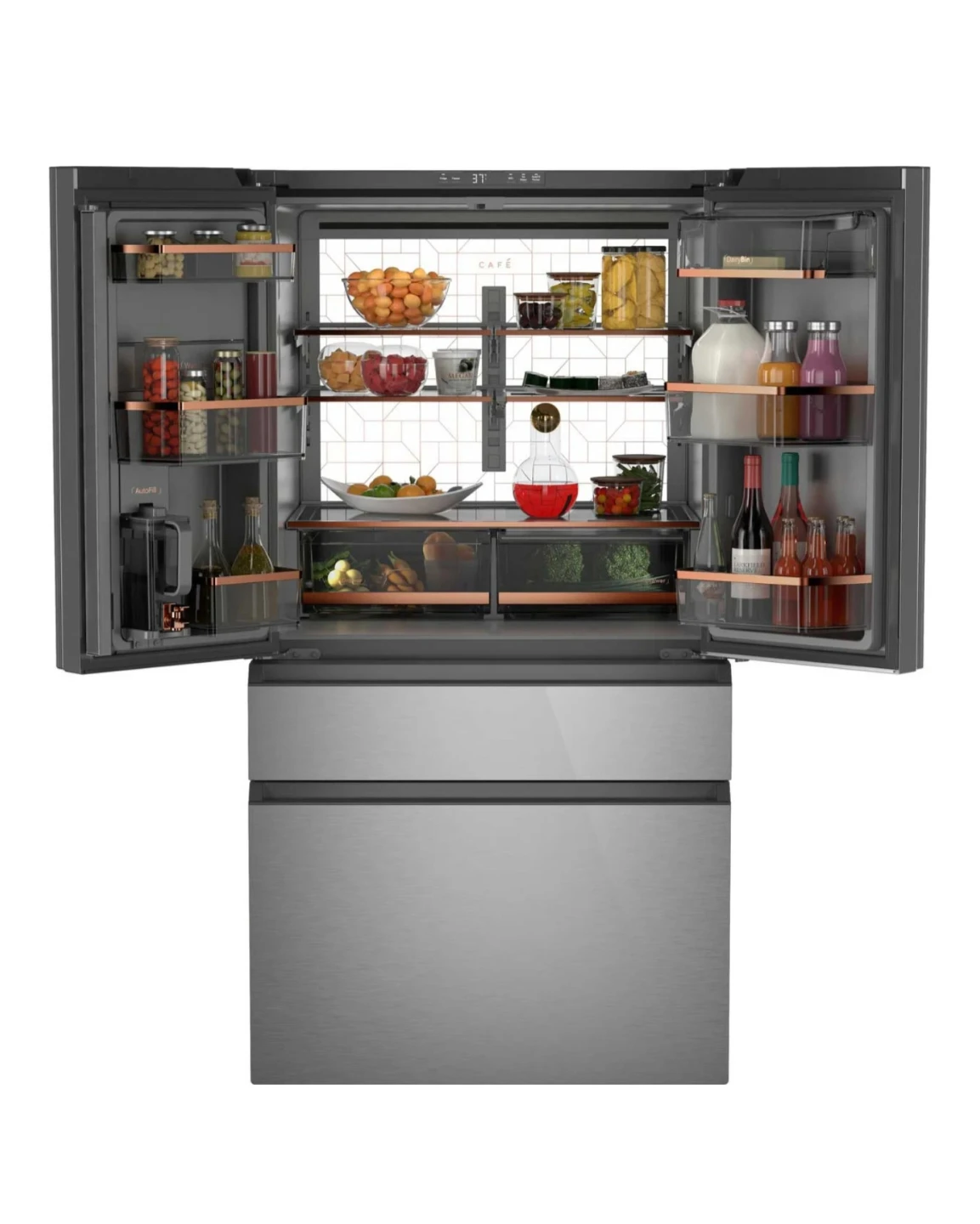 Café 23.2 Cu Ft. Counter Depth 4 Door French Door Refrigerator - photo 3
