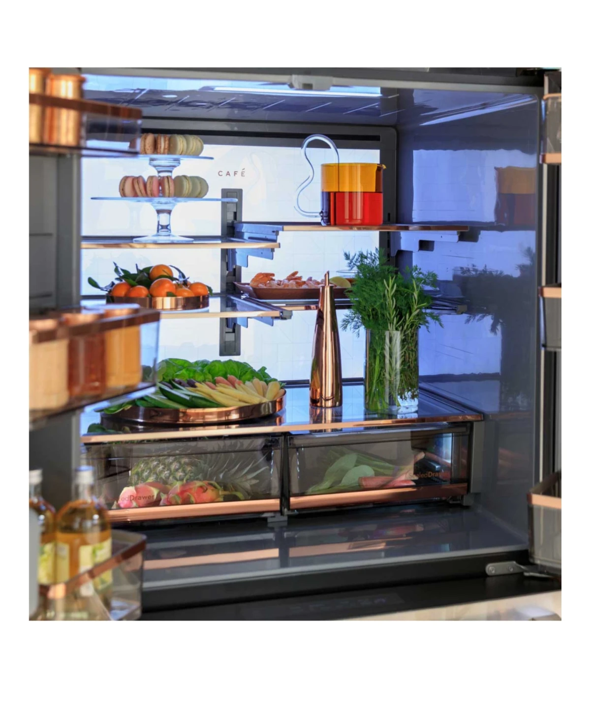 Café 23.2 Cu Ft. Counter Depth 4 Door French Door Refrigerator - photo 4