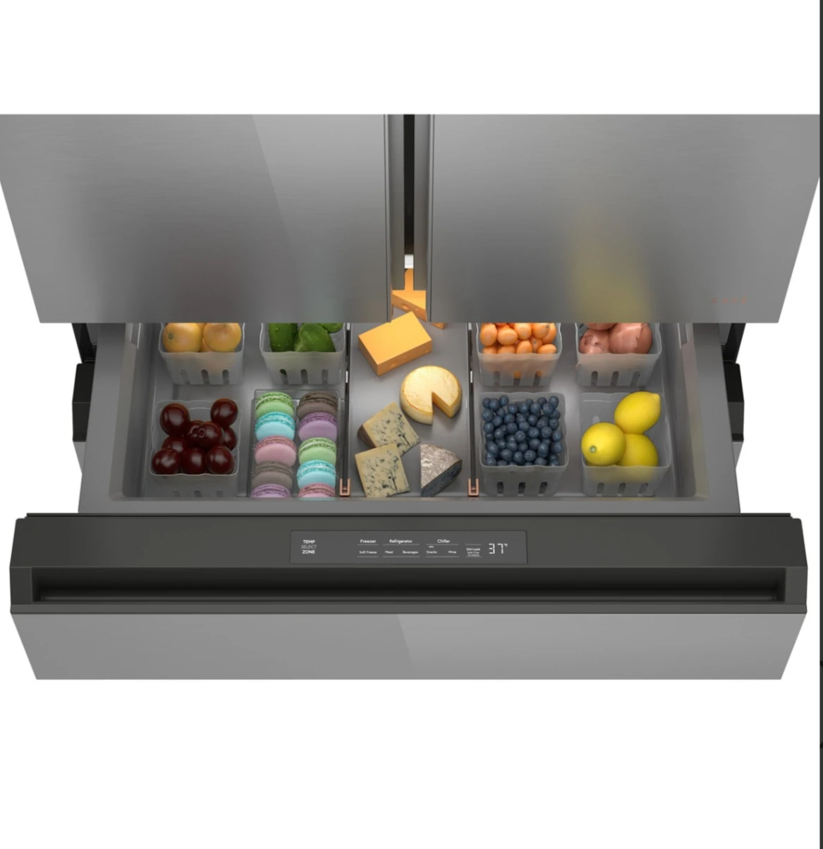 Café 23.2 Cu Ft. Counter Depth 4 Door French Door Refrigerator - photo 5