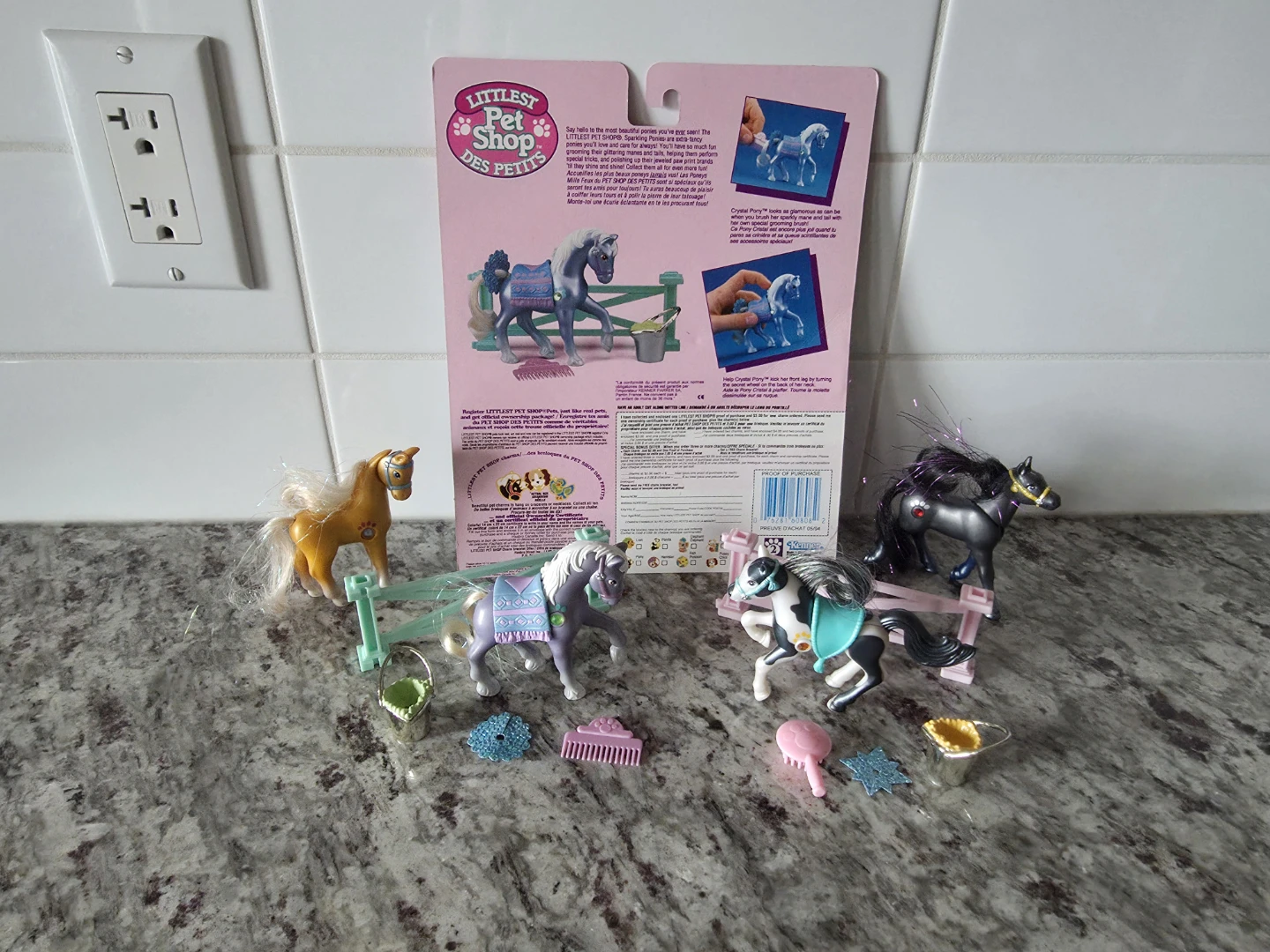 Vintage 1990's Kenner Littlest Pet Shop Horse themed playsets