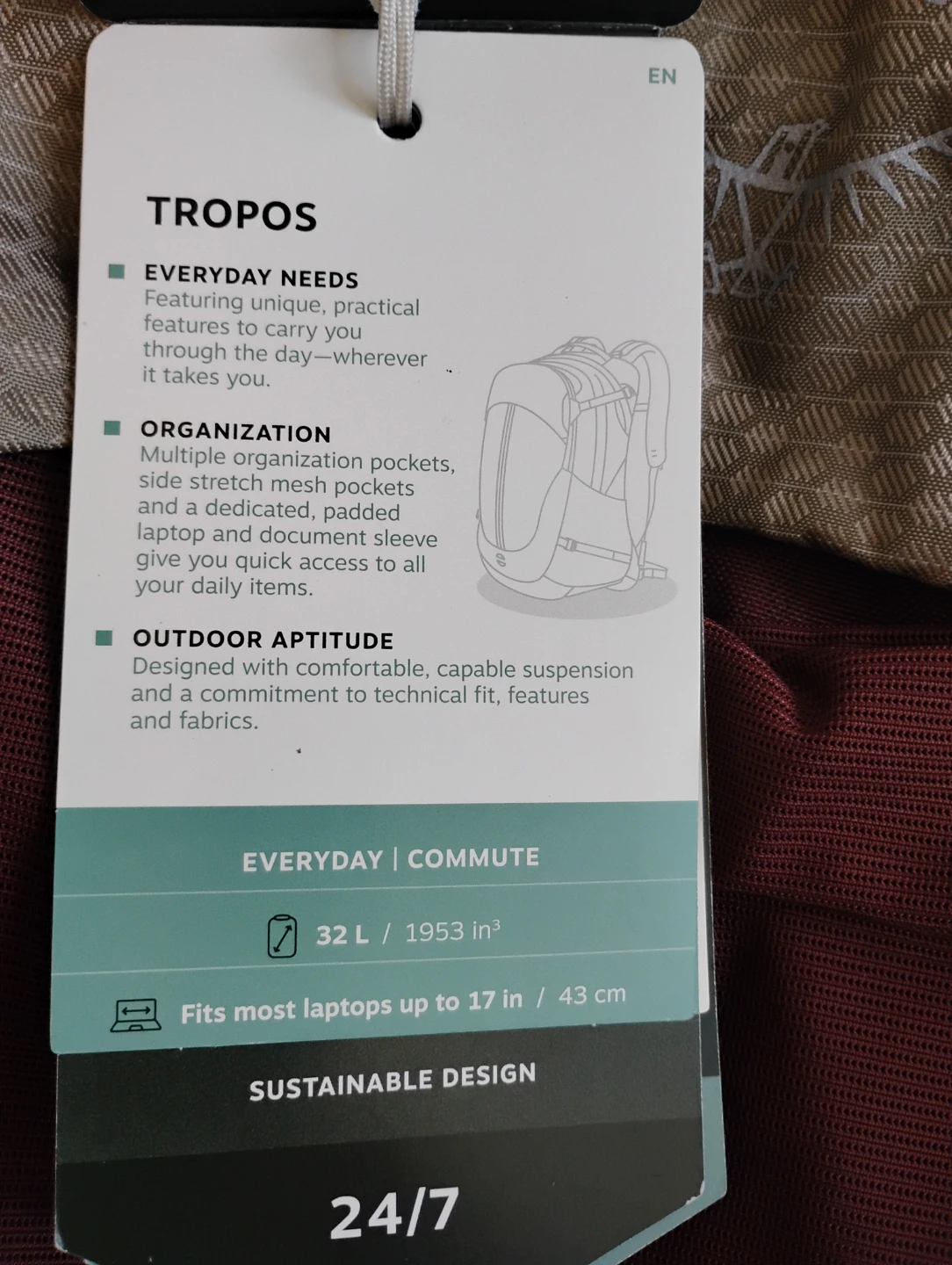 Osprey Tropos 32L unisex daypack / backpack *only $120* - photo 5