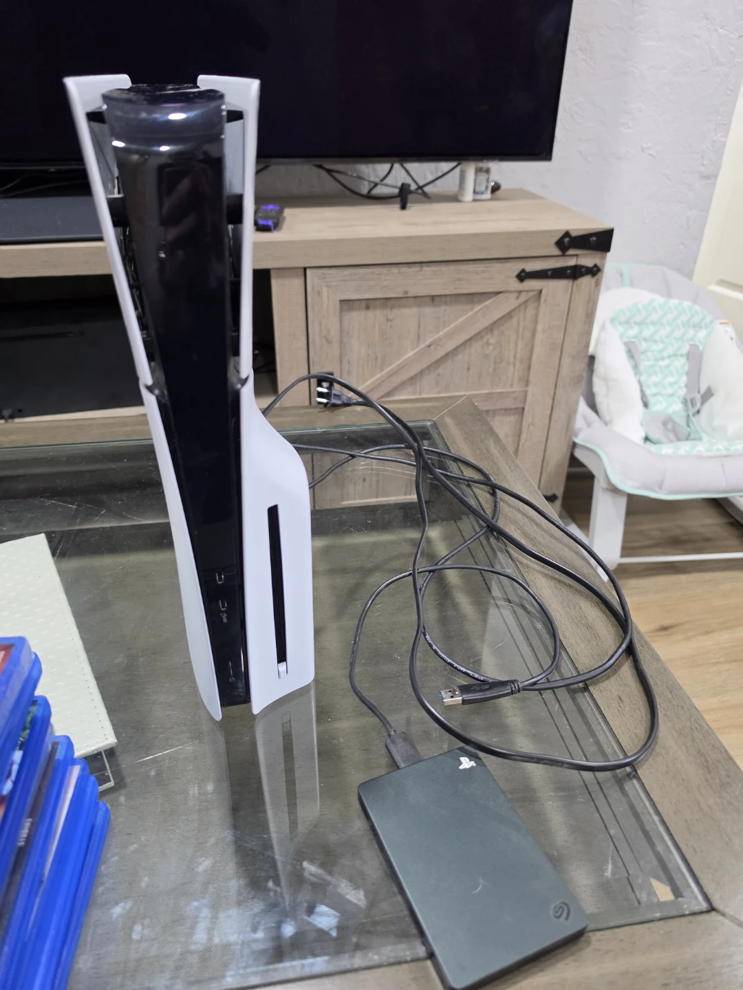 Playstation 5 Console with Games and Controllers - photo 4