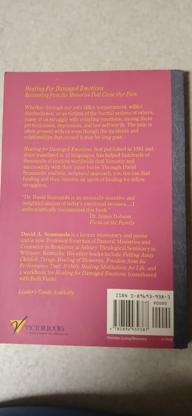 Healing for Damaged Emotions by David A. Seamands Book - photo 2