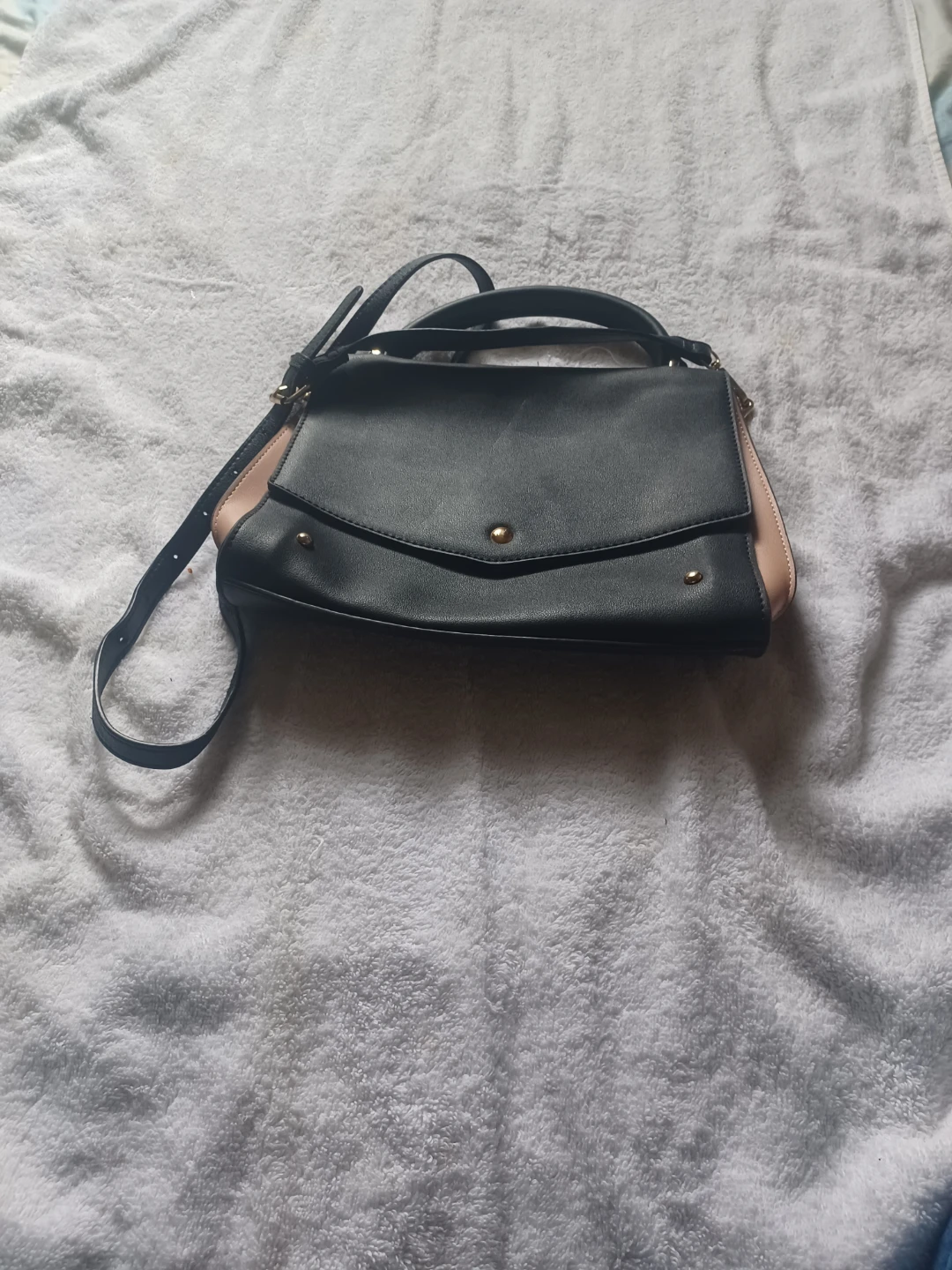 Black and Pink Shoulder Bag