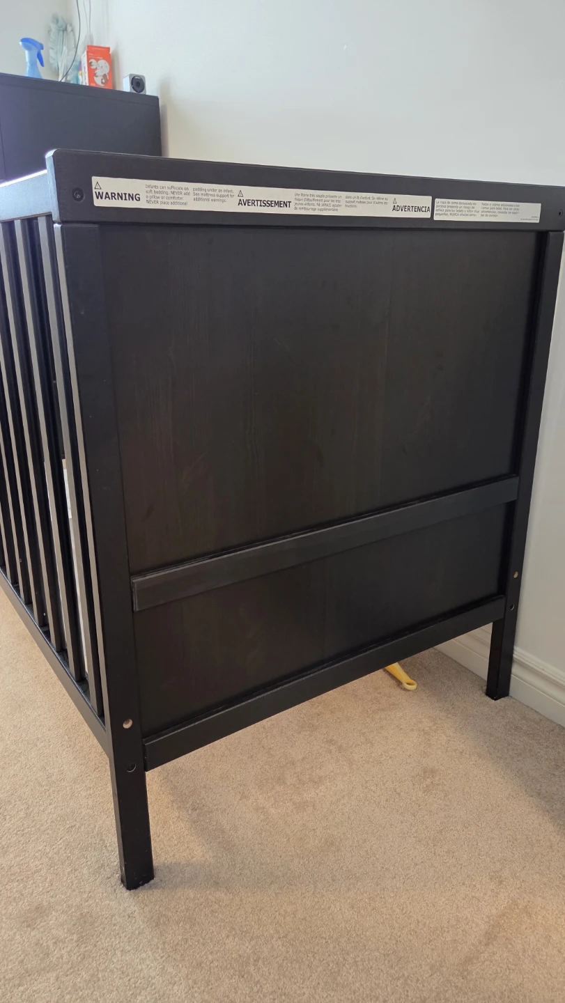 IKEA SUNDVIK Crib - Black - photo 4