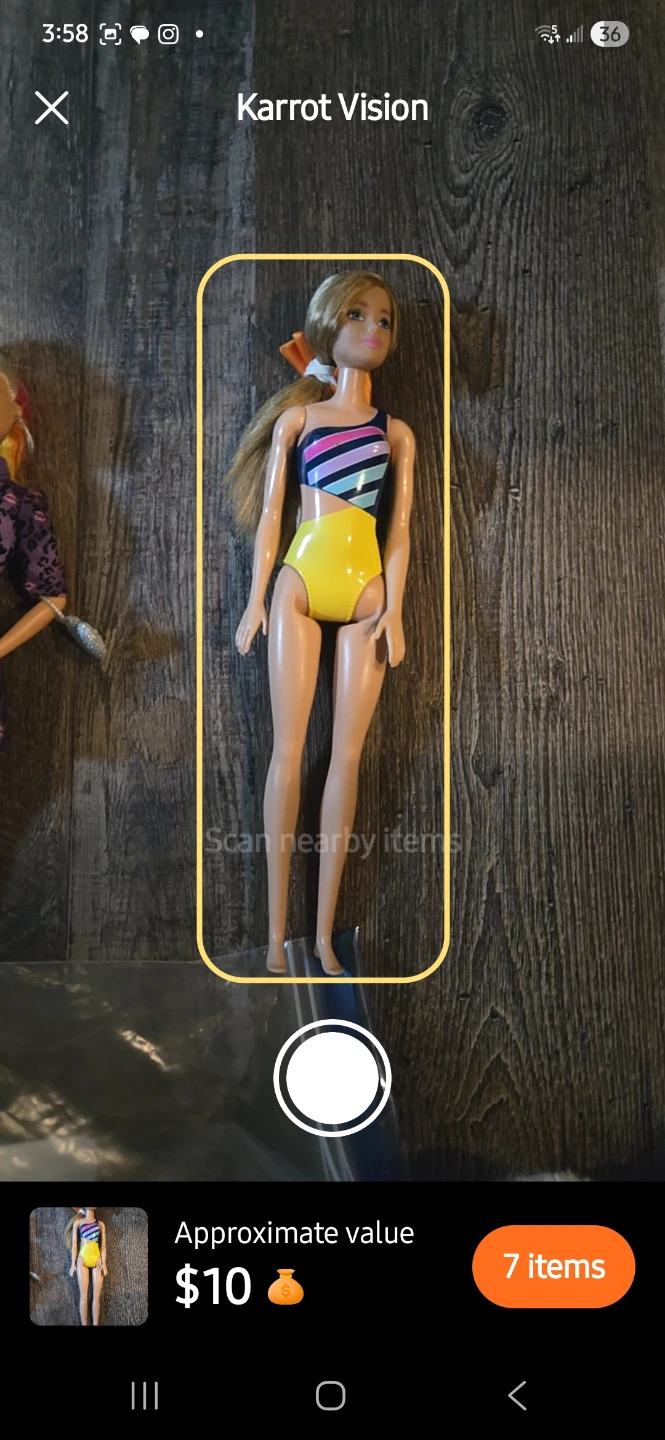 Barbie Doll with Swimsuit and Surfboard