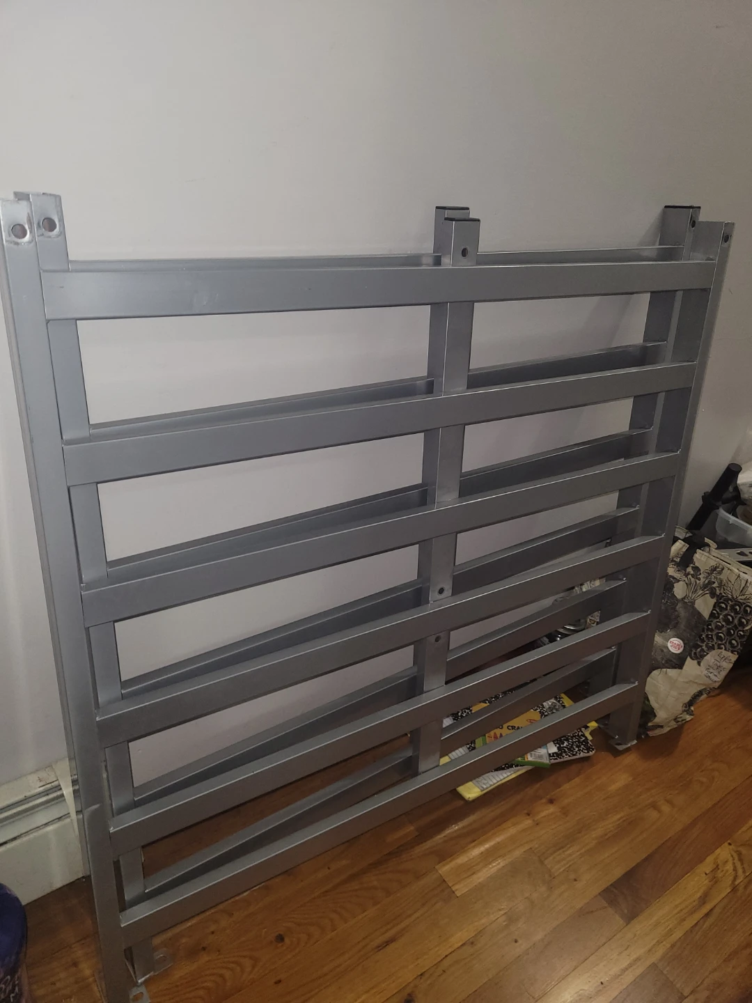 Silver Bed Frame Headboard and Footboard - photo 2