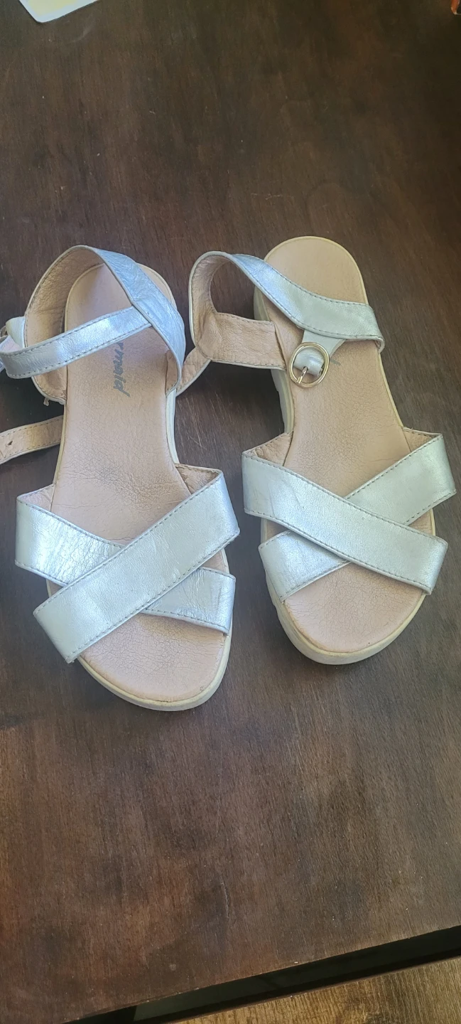 Silver Kid's Sandals