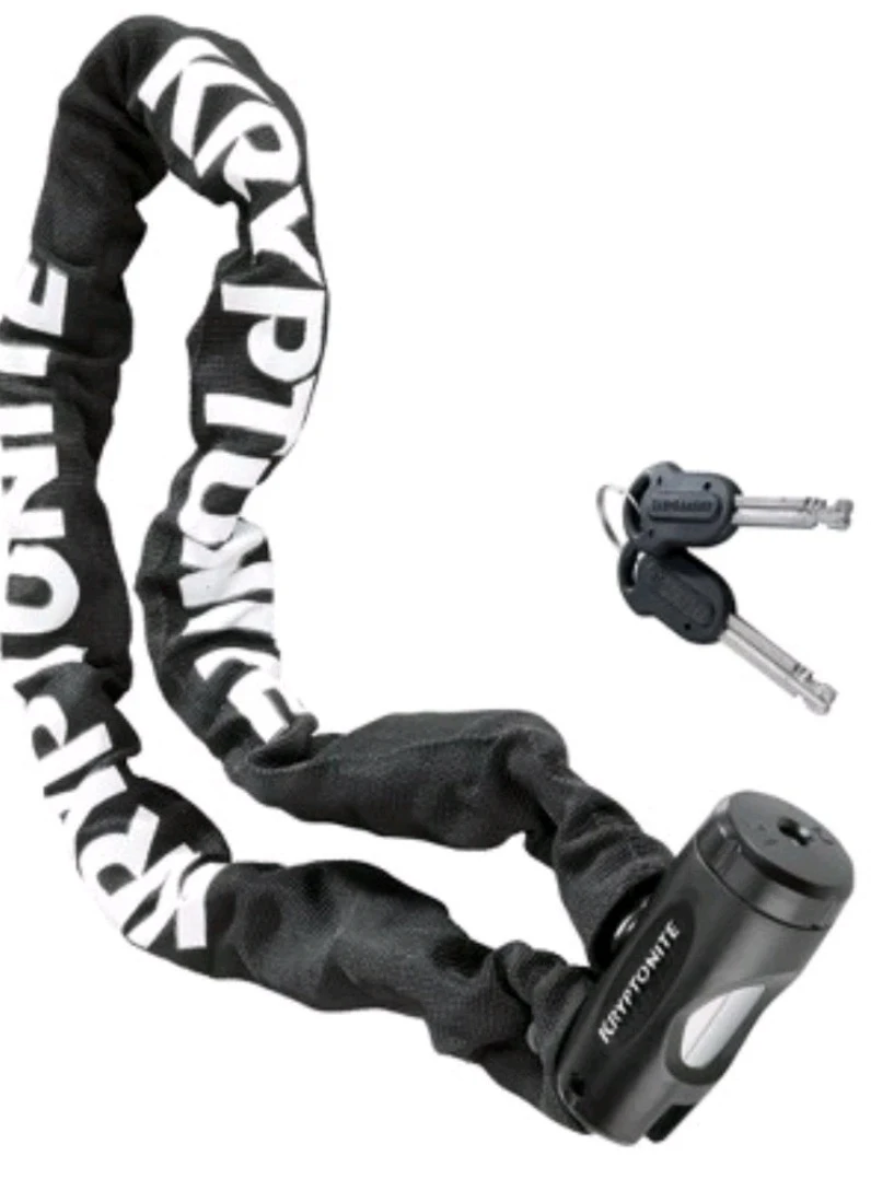 Kryptonite Chain Key Chain - 8mm Black Key Lock for Bikes