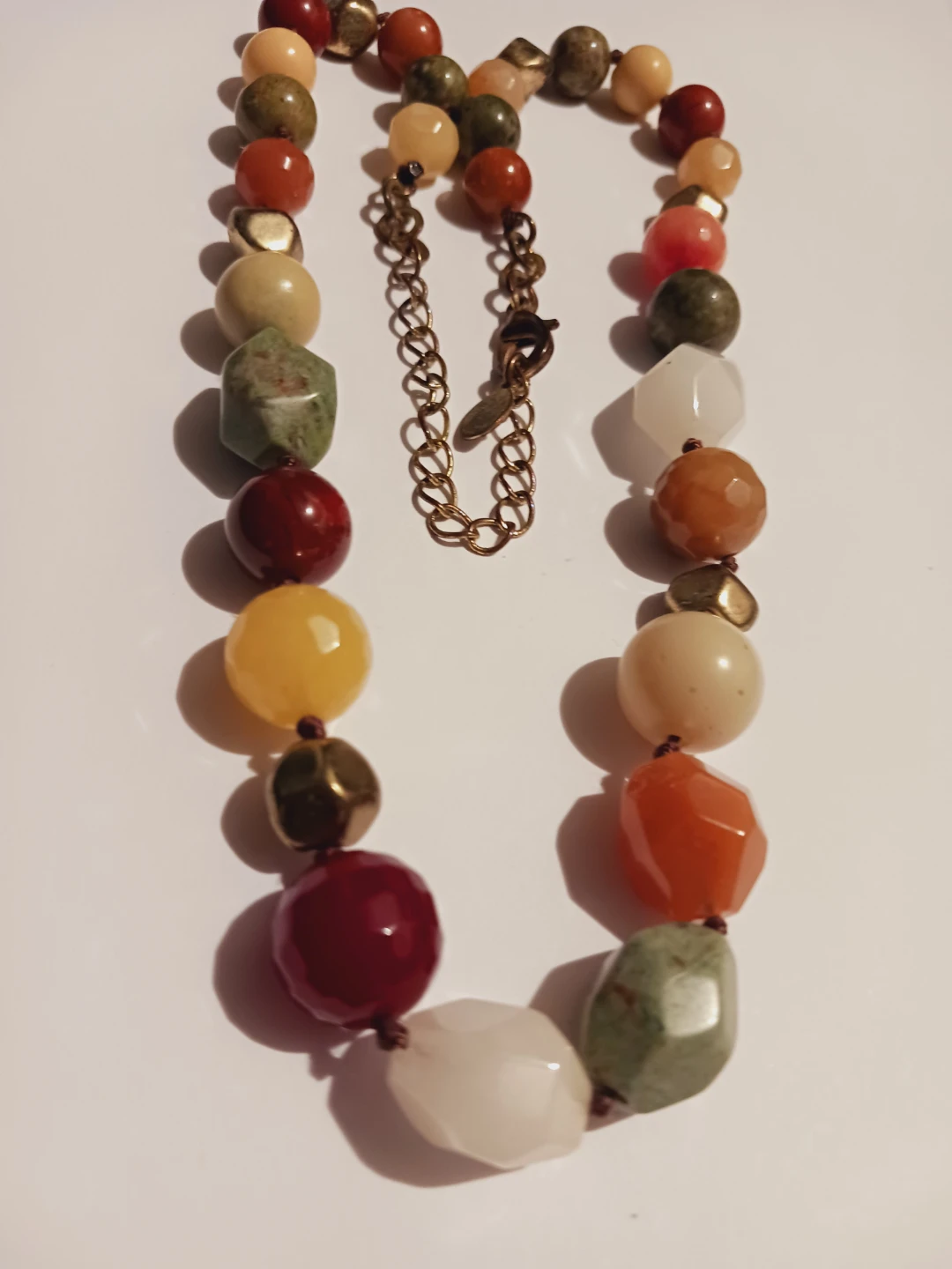 Beaded Necklace with Mixed Gemstones - photo 2