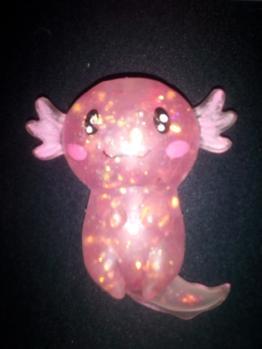 Pink Axolotl Kawaii Charm anristress