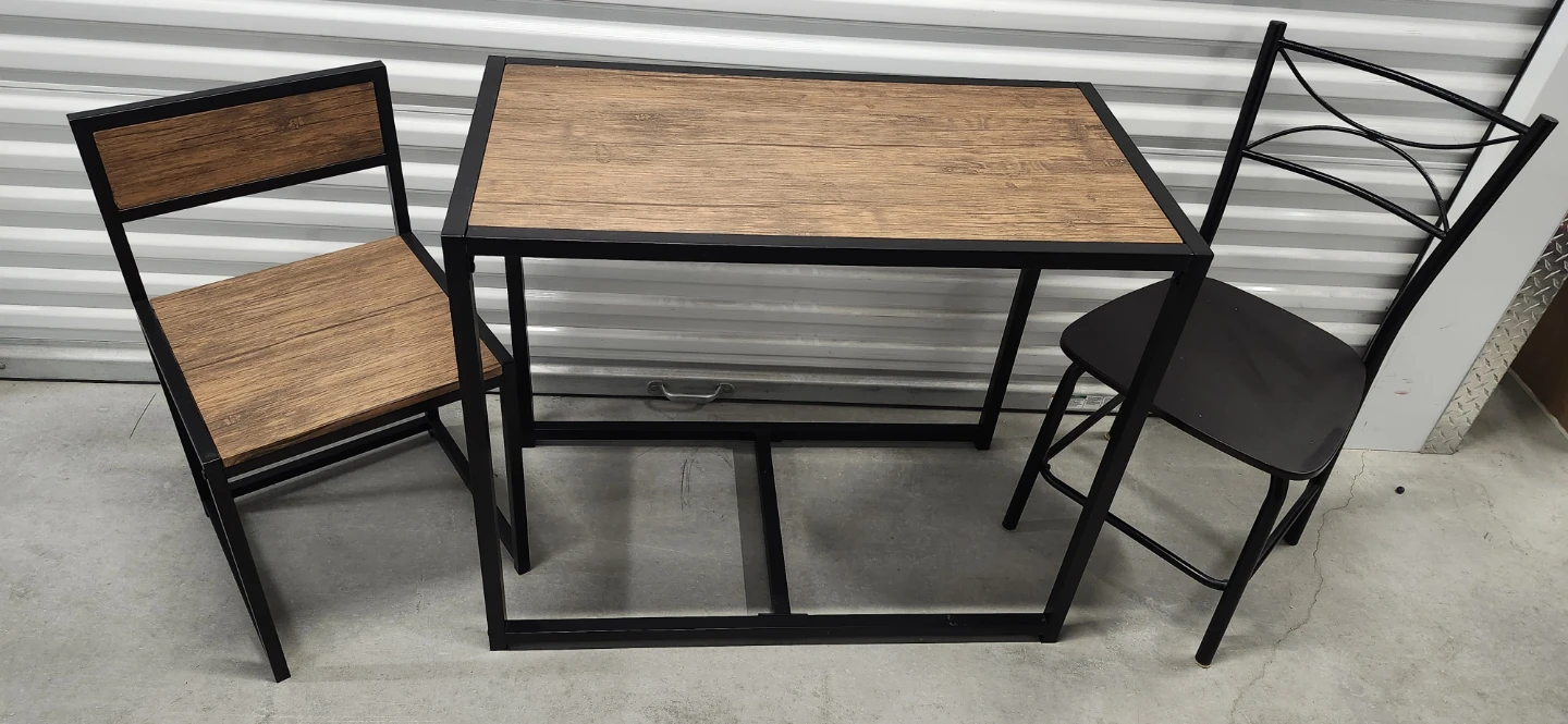 Dinning table with 2 chairs - photo 2
