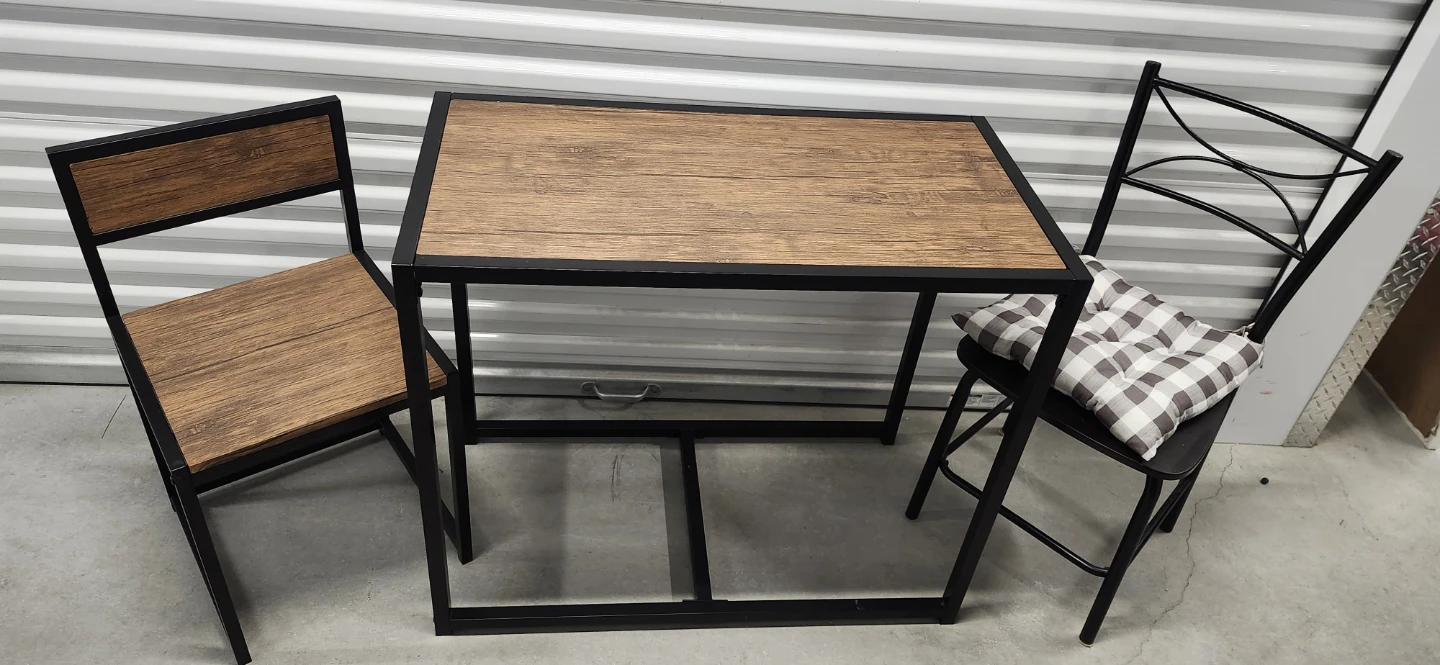 Dinning table with 2 chairs - photo 3
