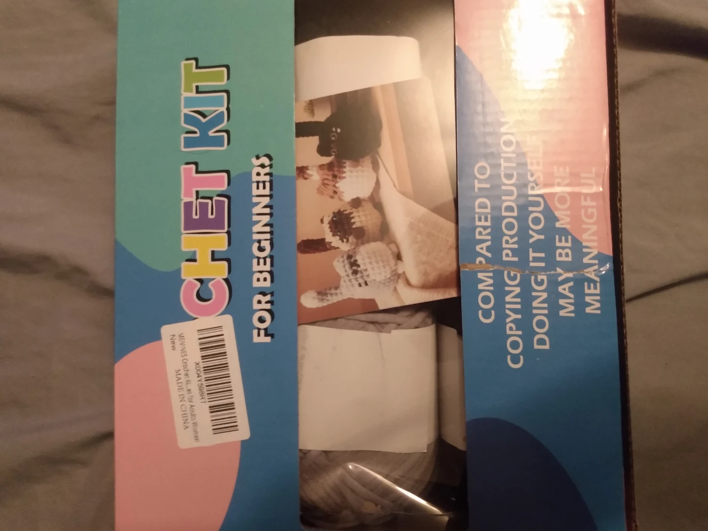 Opened MEIVINES Crochet Kit for Beginners