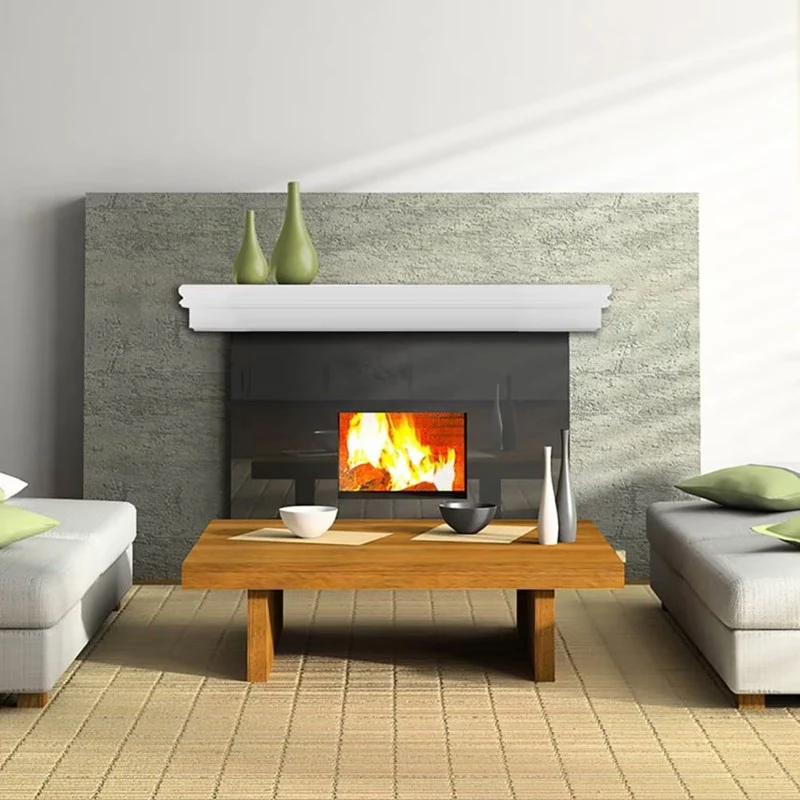 BEAUTIFUL White Fireplace Mantel Shelf - photo 2