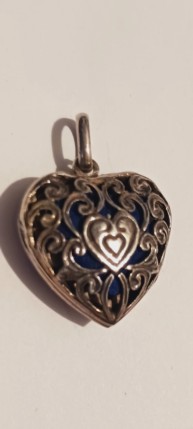 REO STERLING SILVER 925 Heart Locket Pendant