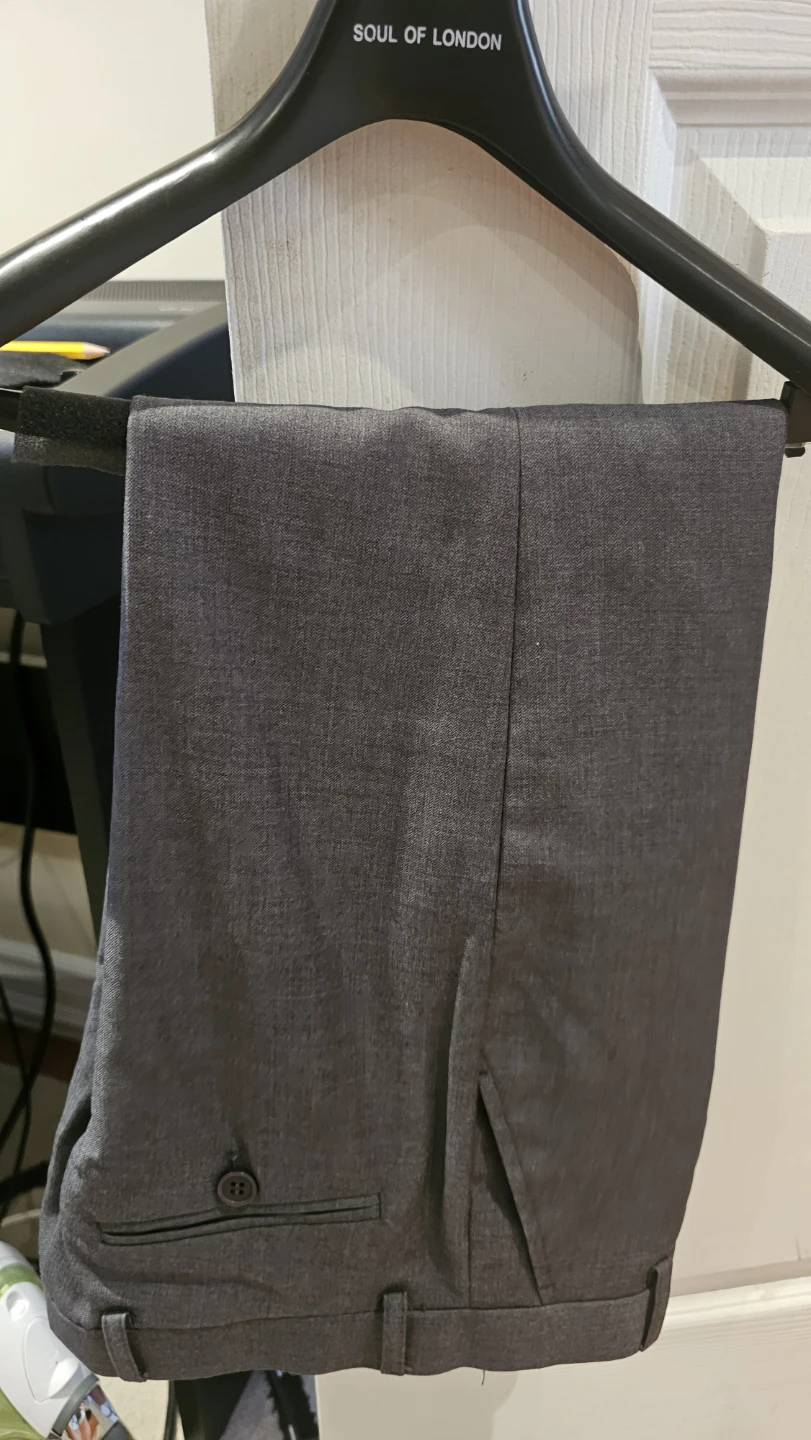 Leo & Zachary Grey Tweed Blazer and Pants Suit - photo 5