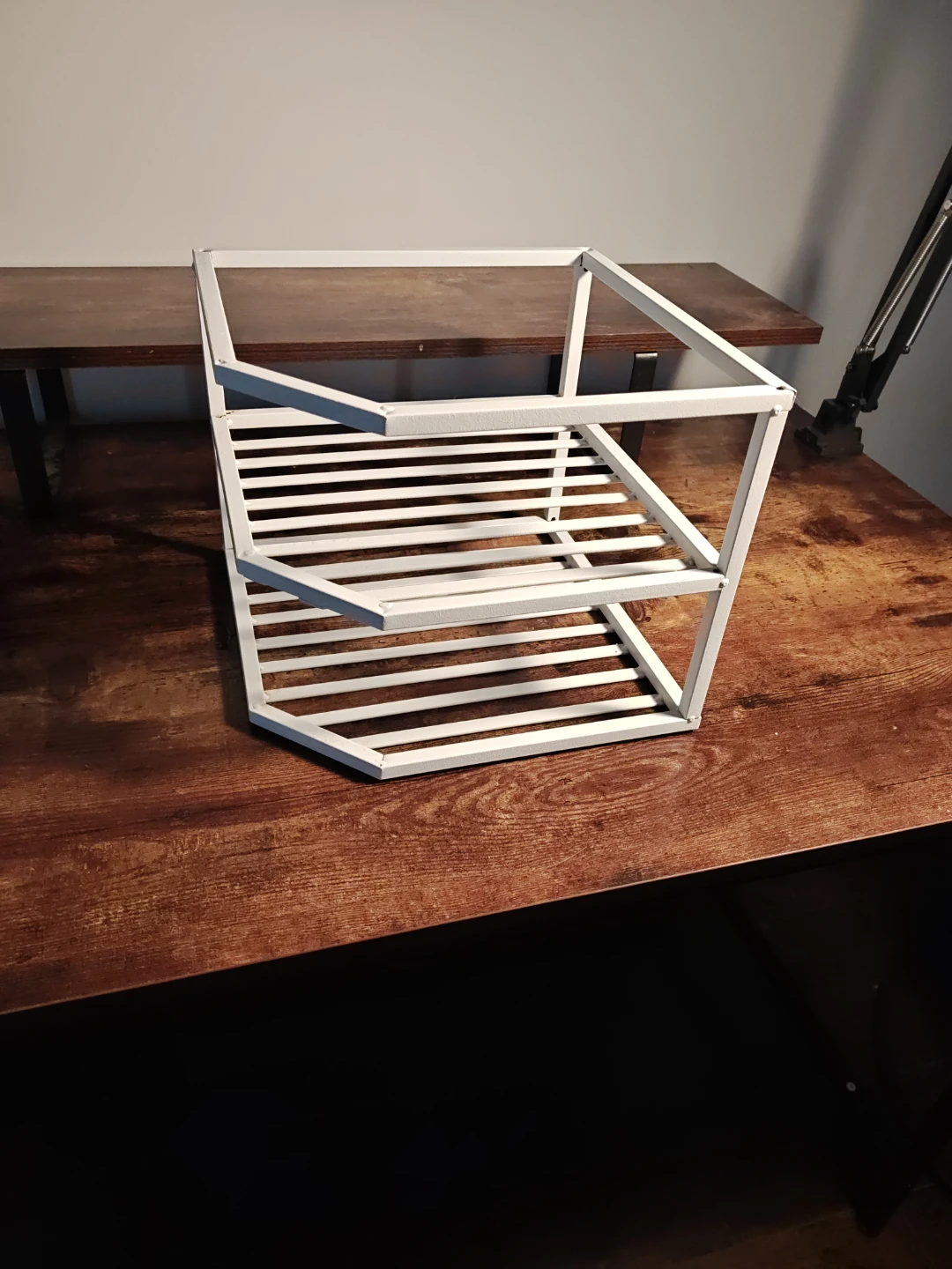 White 2-Tier Wire Rack Shelf - photo 3