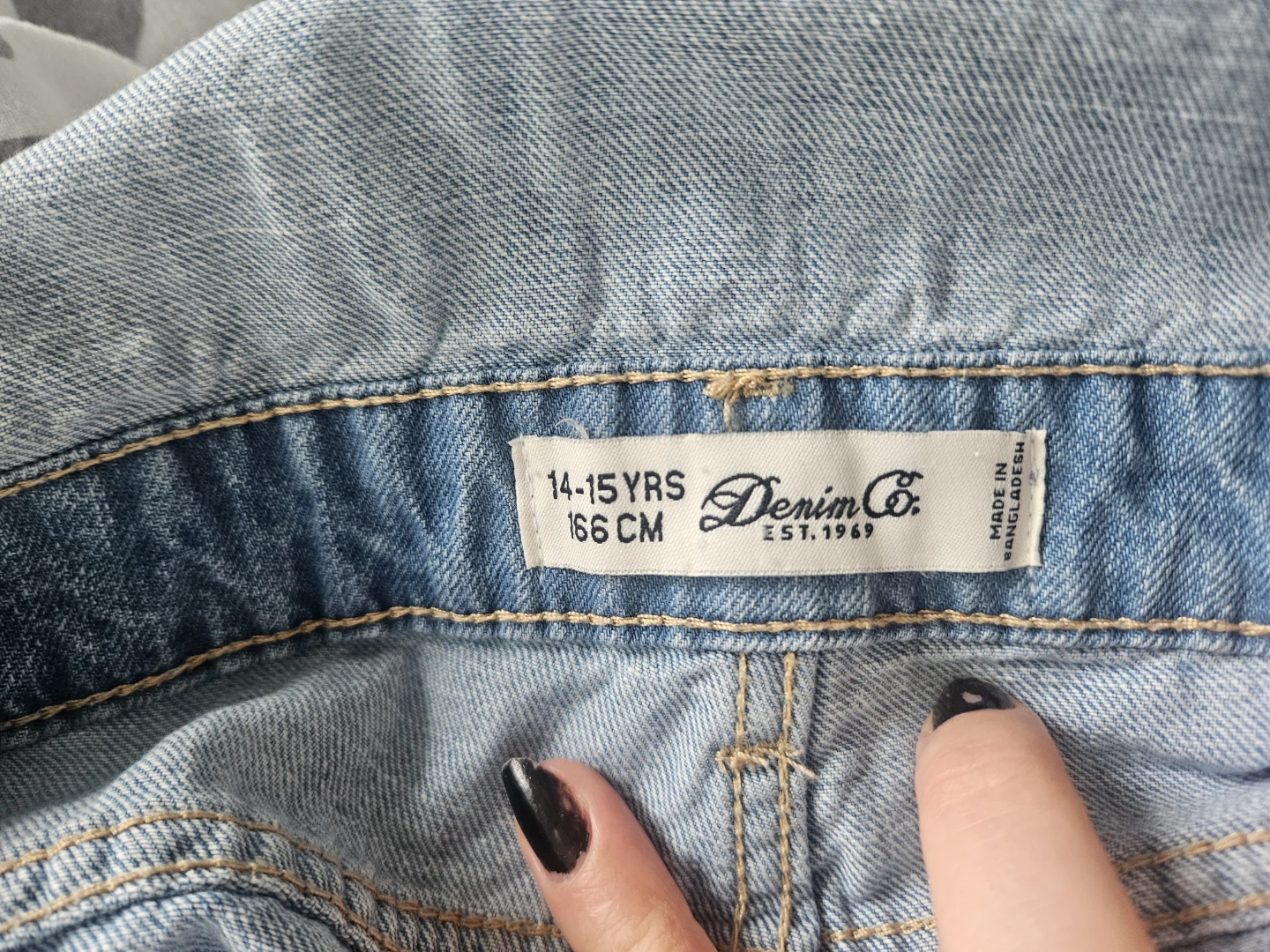 Denim Co. Denim Overalls Shorts - Size 14-15 Yrs / 166cm - photo 3