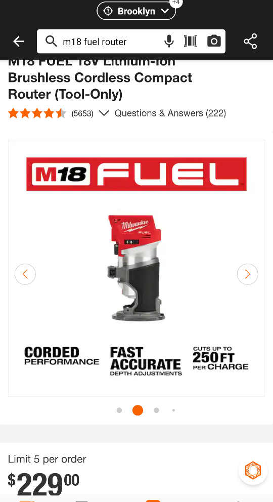 M18 Milwaukee FUEL Brushless Compact Router - photo 2