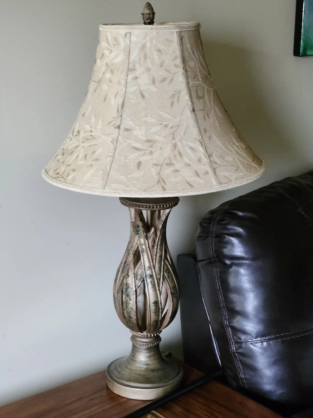 Table Lamps with Floral Shade