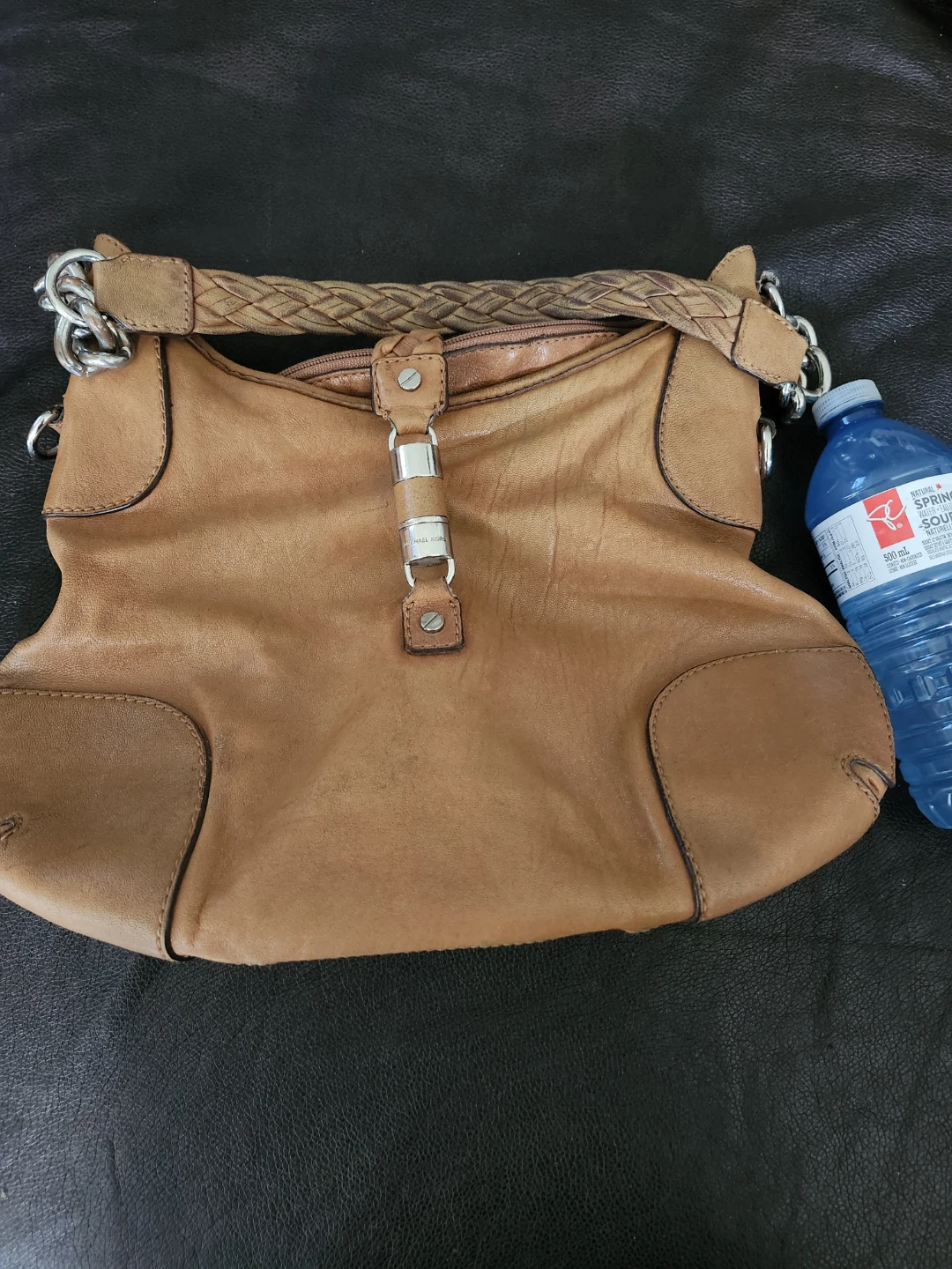 Michael Kors Brown Leather Shoulder Bag