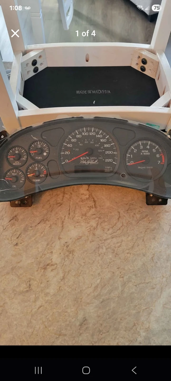Chevrolet Instrument Cluster Gauge Speedometer