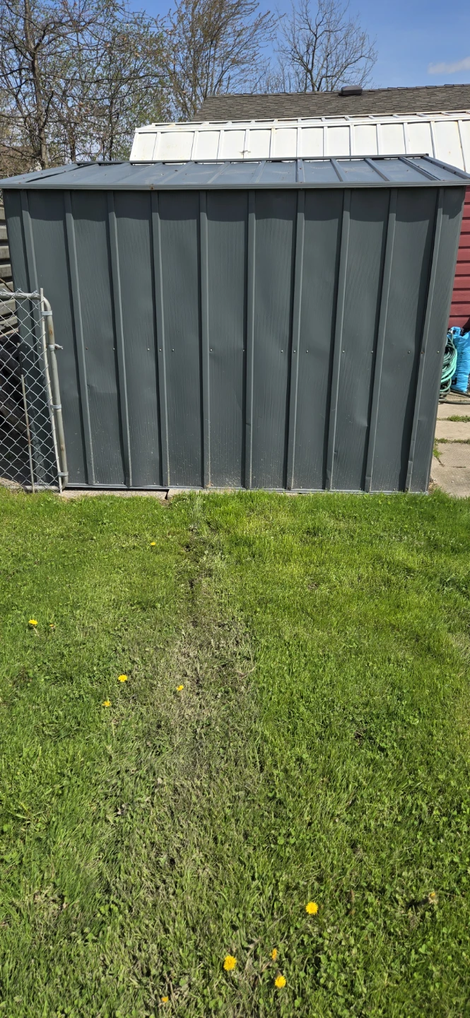 Grey Metal Storage Shed - photo 4