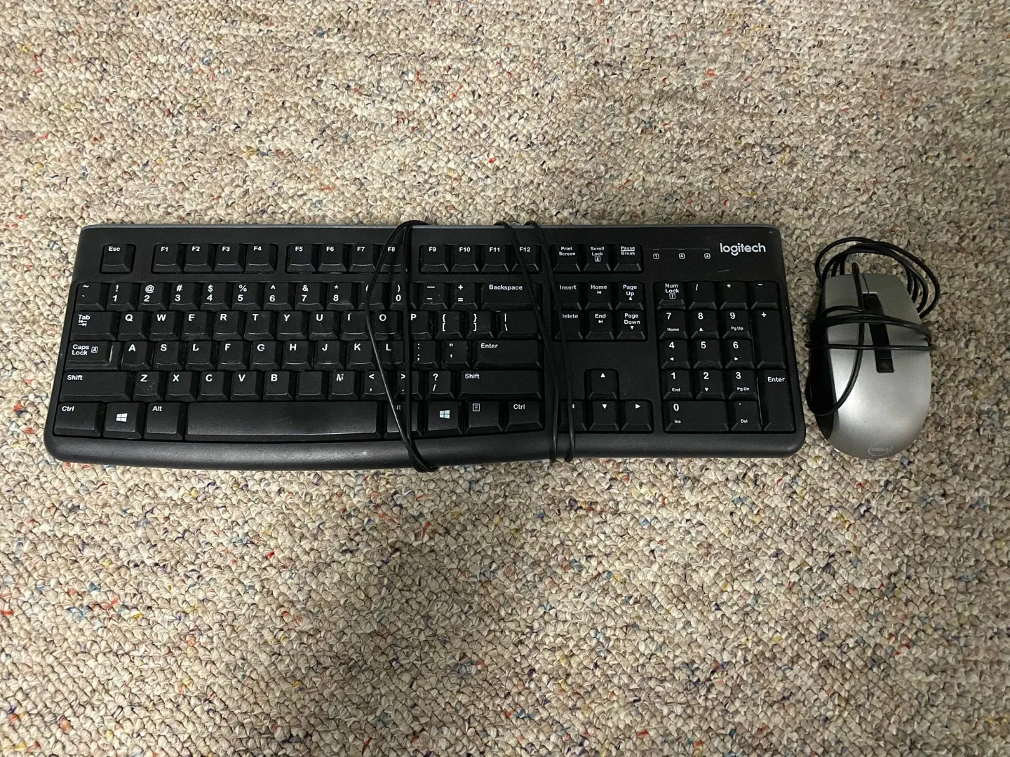 Logitech Keyboard and Dell Mouse Combo