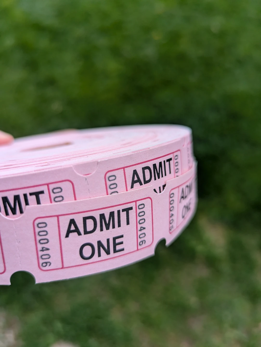 Roll of Admit One Tickets