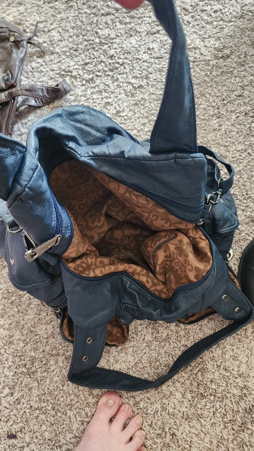 Angelic Threads Navy Blue Hobo Bag - photo 2