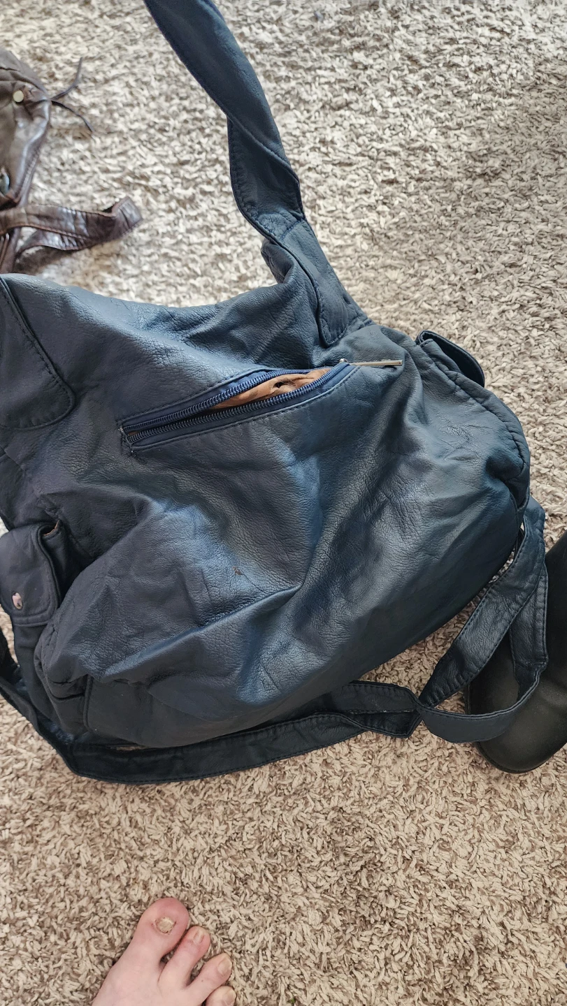 Angelic Threads Navy Blue Hobo Bag - photo 3