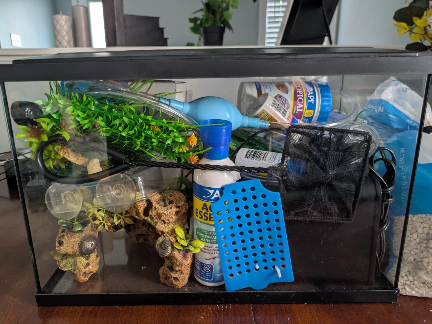 Aquarium Starter Kit with 25lb Gravel