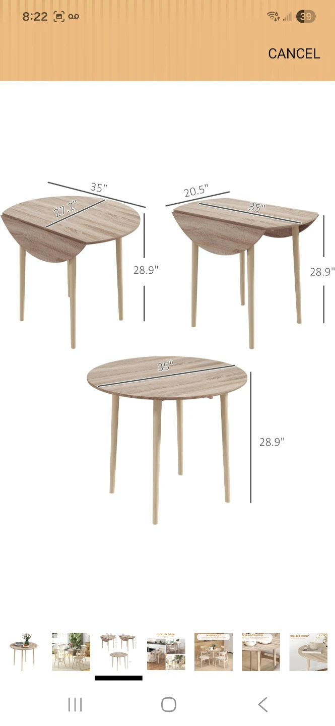 Drop Leaf Dining Table - photo 3