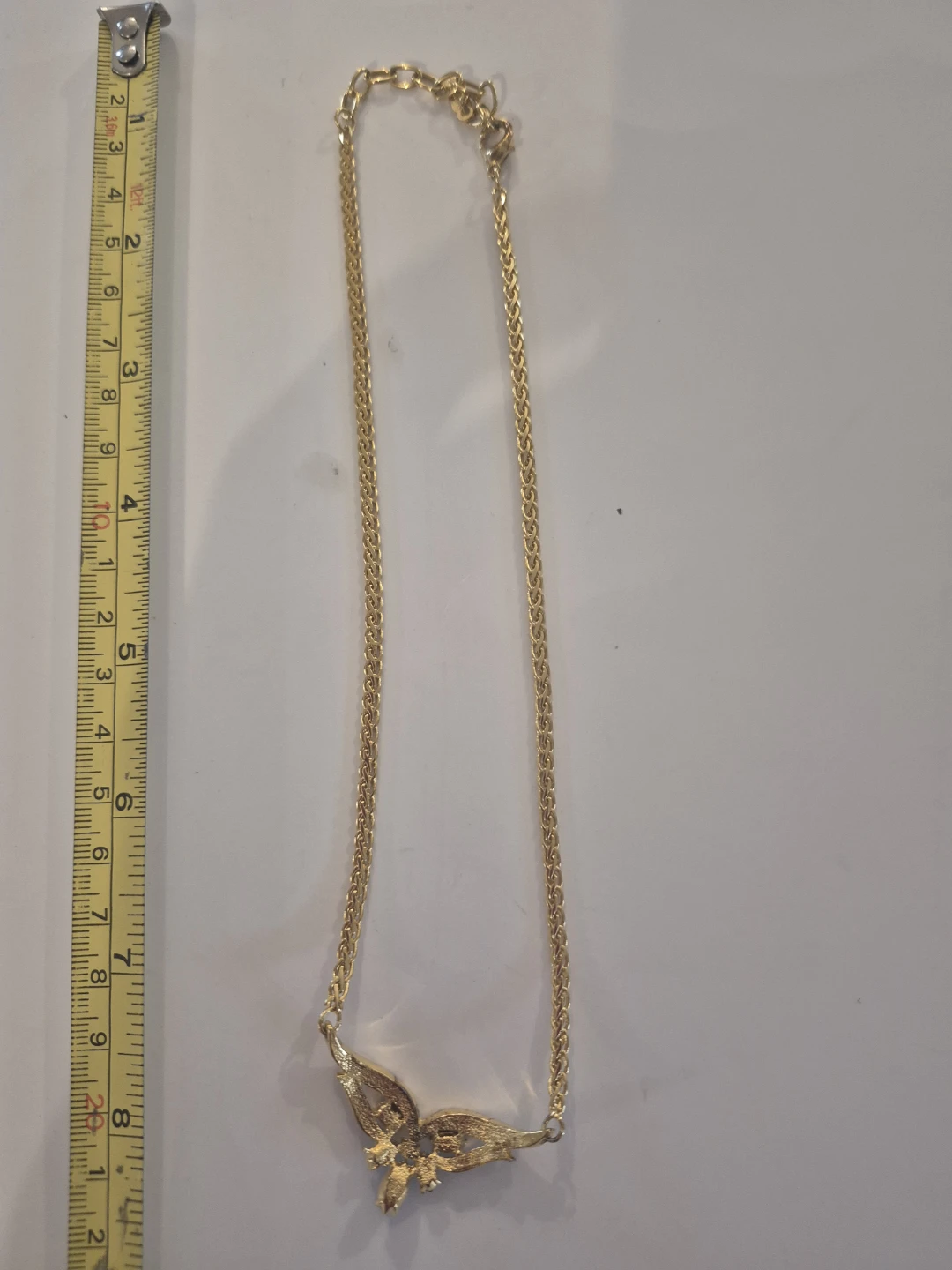 Monet Gold Tone Necklace with Green and Clear Stones - photo 4
