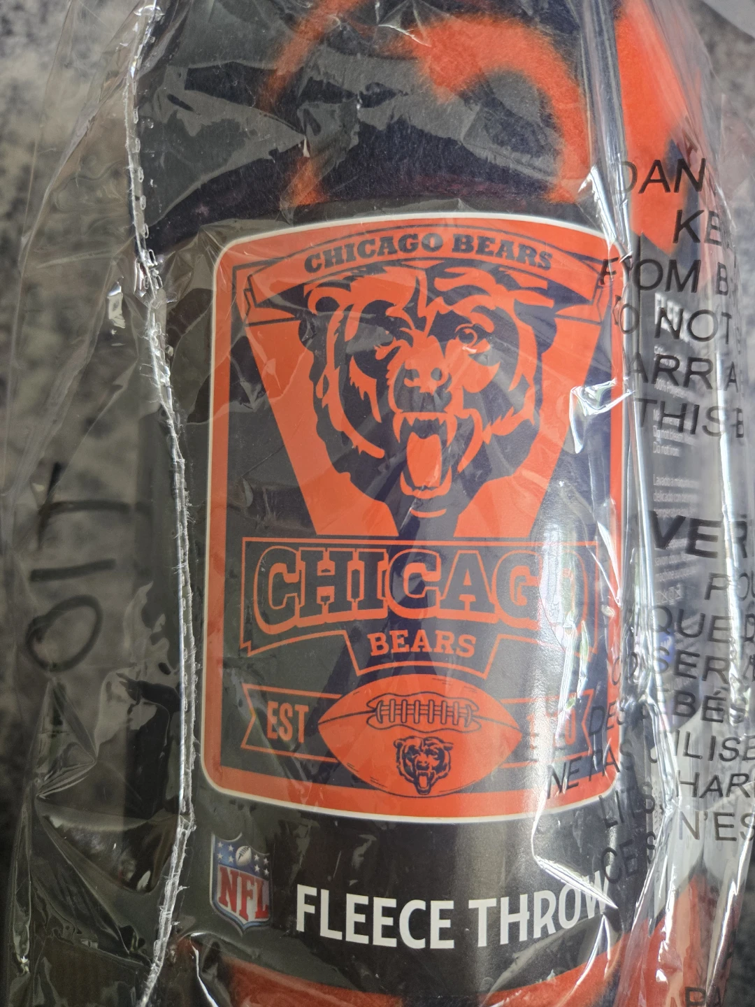 Chicago Bears Fleece Throw Blanket